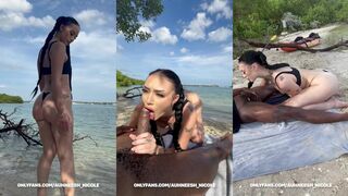 Auhneesh Nicole Nude Beach Sex Tape Onlyfans Video Leaked