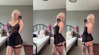 Ratskeleton Black Lingerie Solo Tease Fansly Video Leaked