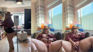 Haleigh Cox Full Nude Bbw Cowgirl Solo Tease & Fuck Her Pussy With Dildo
