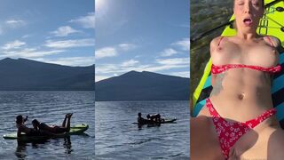 Mathema-Kitten Paddleboard Quickie Fuck (Pov And Sillhouette View)