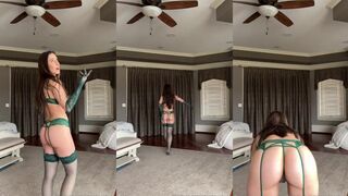 Christina Khalil Sexy Green Bikini Onlyfans Leaked