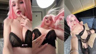 Fesch6 Black Lingerie Teasing Leaked Video