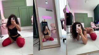 Melimtx Hot Red Pantie Mirror Solo Teasing Onlyfans Leak