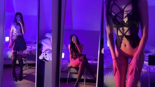 Lilwolf719 Solo Asian School Girl Strip & Pussy Masturbation Ppv Leak