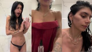 Mia Khalifa Nude Red Dress up ans sexy romance PPV Video Leaked onlyfans Video