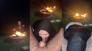 Amy Rose Gives A Blowjob By The Campfire Porn Video Leaked