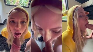 Alegarces666 Blows & Rides Her Man's Cock As Pikachu