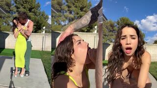 Jameliz Gets Pounded Outside The House Onlyfans leaked video