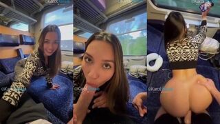 Karol Rosado Gets Roughly Fucked On A Train 4K