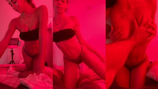 Carolina Samani Teasing Her Boyfriend In a Redroom