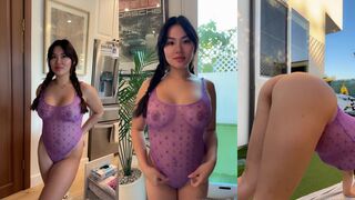 Babyjey AKA Jezzi.xo Nude Fishnet Pussy See Through