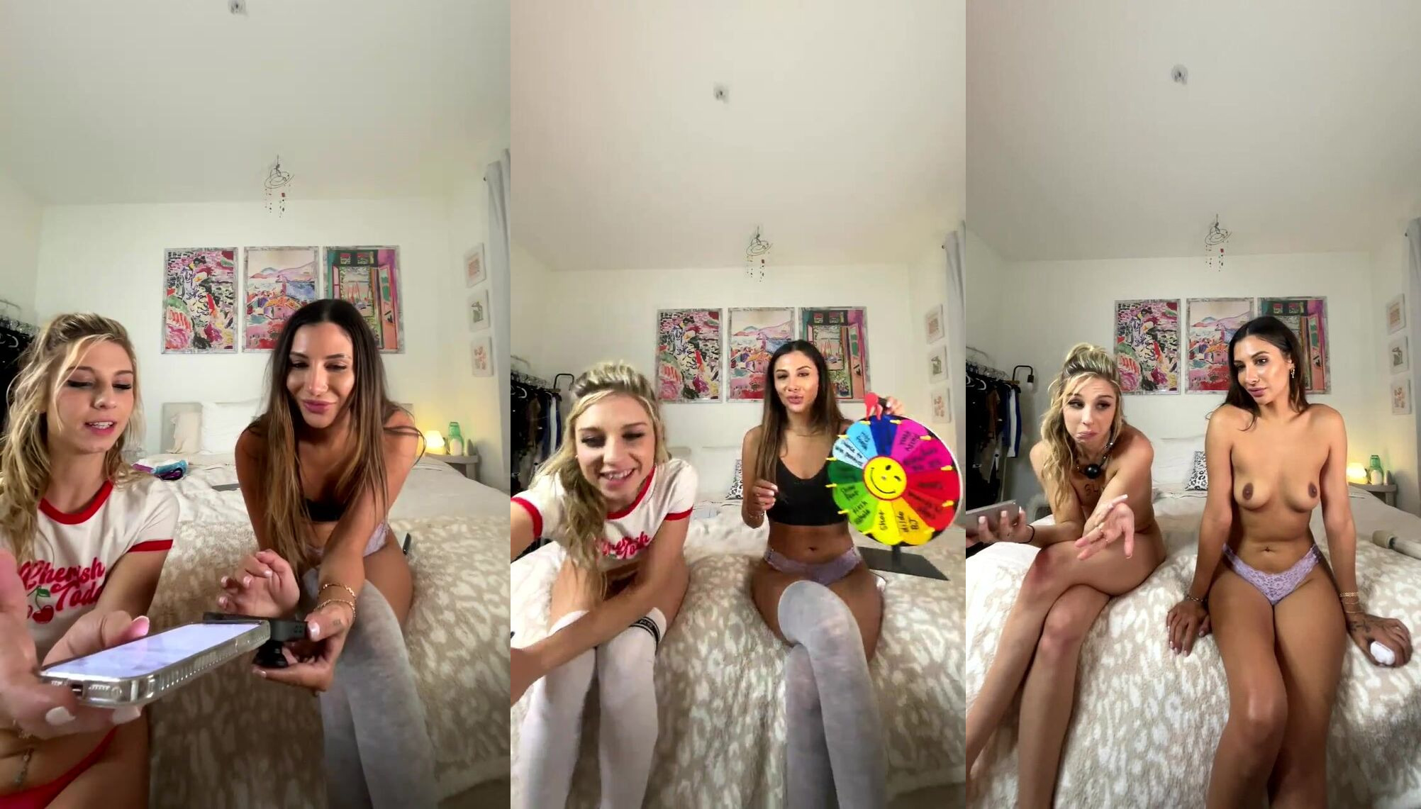 Gianna Dior Nude Lesbian Roll Game Pussy Play