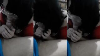 Gordita da un buen oral