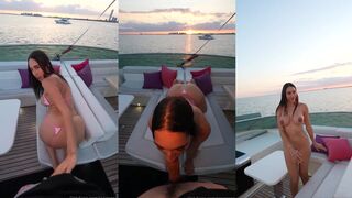 Izzy Green Gets Plowed On A Boat