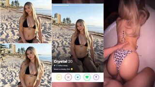 Crystal Jade Asian ABG Hard Backshots Met on Tinder