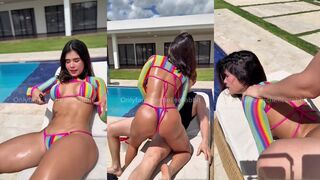 michelle rabbit fucked hard in pool