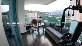 steffy moreno fucked hard after the workout session