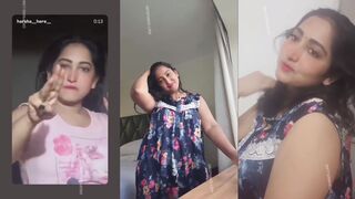 Harsha Exclusive Relaxing solo bedroom vibes in different outfits