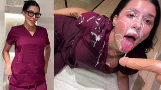 Hanna Miller Showers In Fake Cum In Her Hot Nurse Roleplay Onlyfans POV Video Leaked