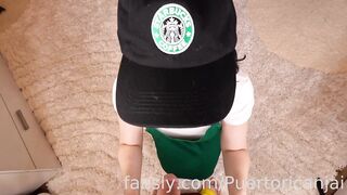 Starbucks Barista Jaixpetite Pleases Her BF's Cock