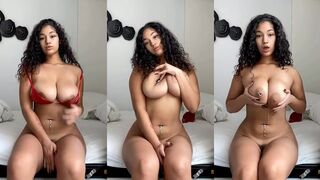 Bhad Bhabie Full Nude Squeezing and Sucking her Big Boobs Onlyfans Video Leaked