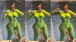 Angel Fernandez She Hulk Bodypaint BTS