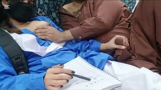 Pakistani  College Girl Riding On Her Old Stepdad,s Cock Leaked