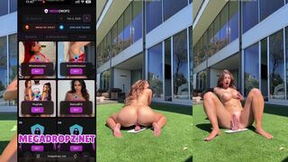 Victoria Queen Rides Her Dildo Outdoors