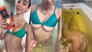 Carolina Samani Taking A Bath