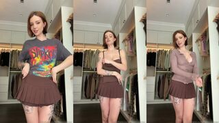 Dainty Wilder Teasing Mini Skirt Try On Haul leaked