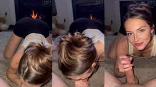 Skylar Blue Sucks Her Best Friend's Cock POV