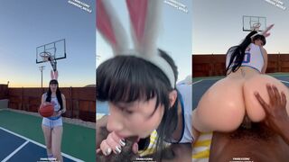 Auhneesh Nicole Gets Pounded On The Basketball Court