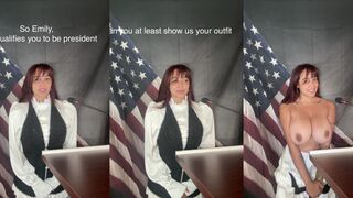 Emily Cheree Presidential Debate Nude Masturbation