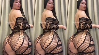 Yoyowoohplus AKA Yoyowooh Nude Fishnet Big Ass