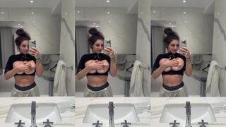 Amber Ajami Handbra Nude Big Boobs Flash