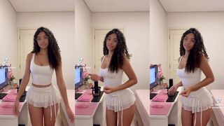 Barely legal girl dancing