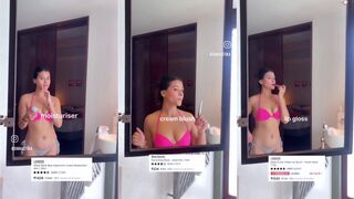 Indian hot babe shows her swimwear