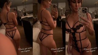 Brittany Furlan Nude Black Lingerie Mirror Tease
