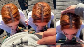 HaloHals AKA DabOfHalo Sloppy Outdoor Blowjob