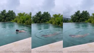 Mika Lafuente Full Naked Swimming Pool