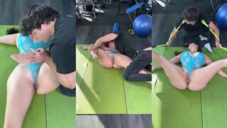 Christie Anne AKA Thiccasianbaddie Blue Lingerie Nudes Pussy With Sportif Coach