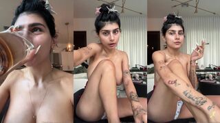 Mia Khalifa Topless Makeup Big Boobs Onlyfans Leaked