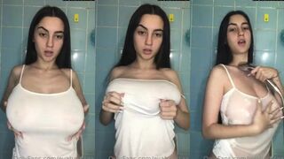Eva Batista Nude Wet T-Shirt Shower Onlyfans Video Leaked